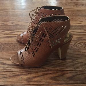 Cynthia Vincent Leather Open Toe Sandals